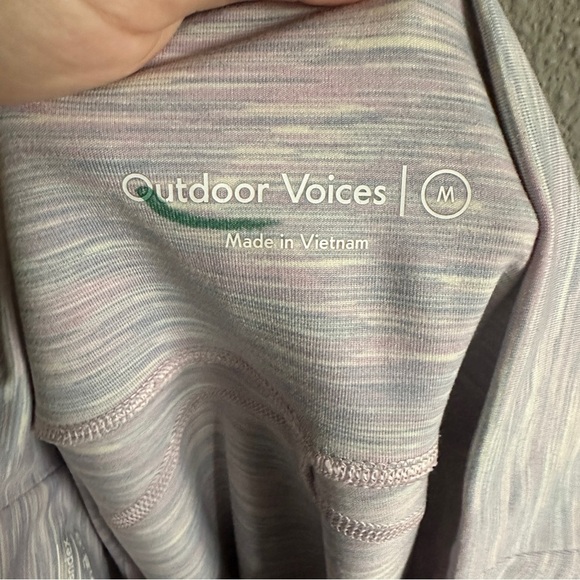 Outdoor Voices Space Dye Gray and Purple Leggings Medium - Picture 4 of 9